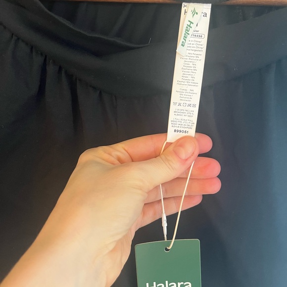 NWT HALARA Black Crossover High Waisted Pocket Drawstring Casual Joggers - Picture 10 of 11